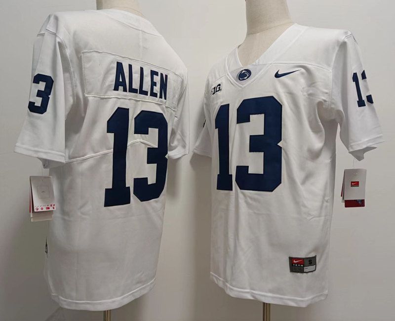Men Penn State Natty Lions #13 Allen White Nike 2025 NCAA Jersey